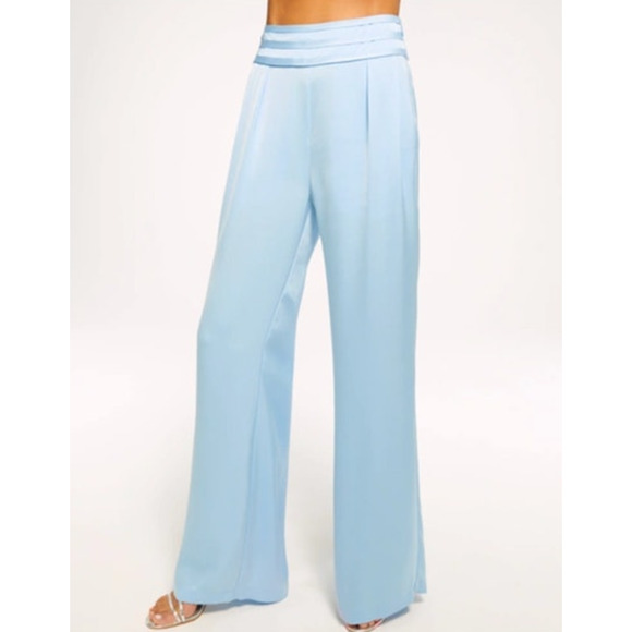 RAMY BROOK Pants NEW Size 10 Full Length Joss Pant $385 Light Blue - Picture 4 of 4